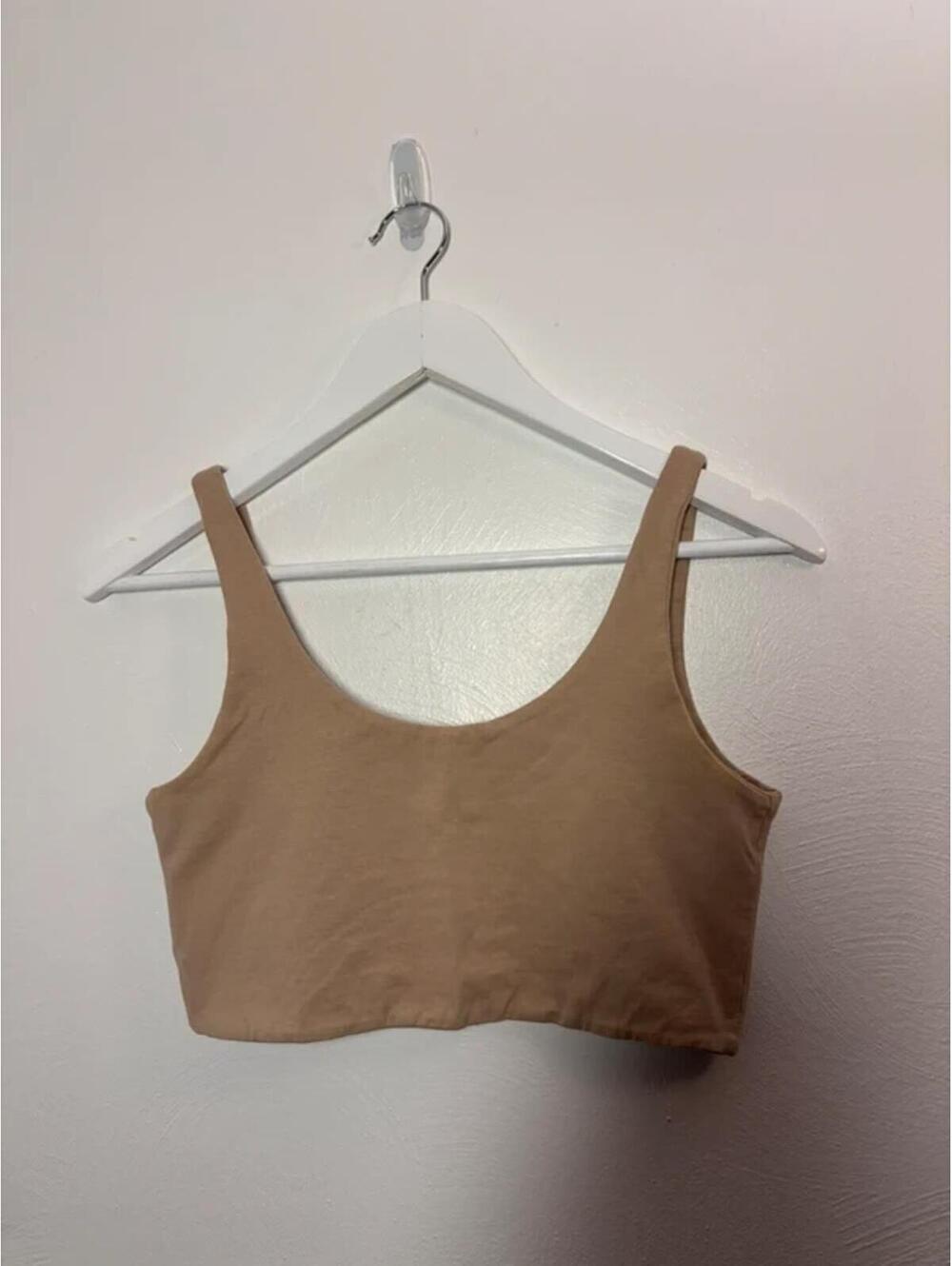 Cotton On Nude Crop Tank Top Size Medium